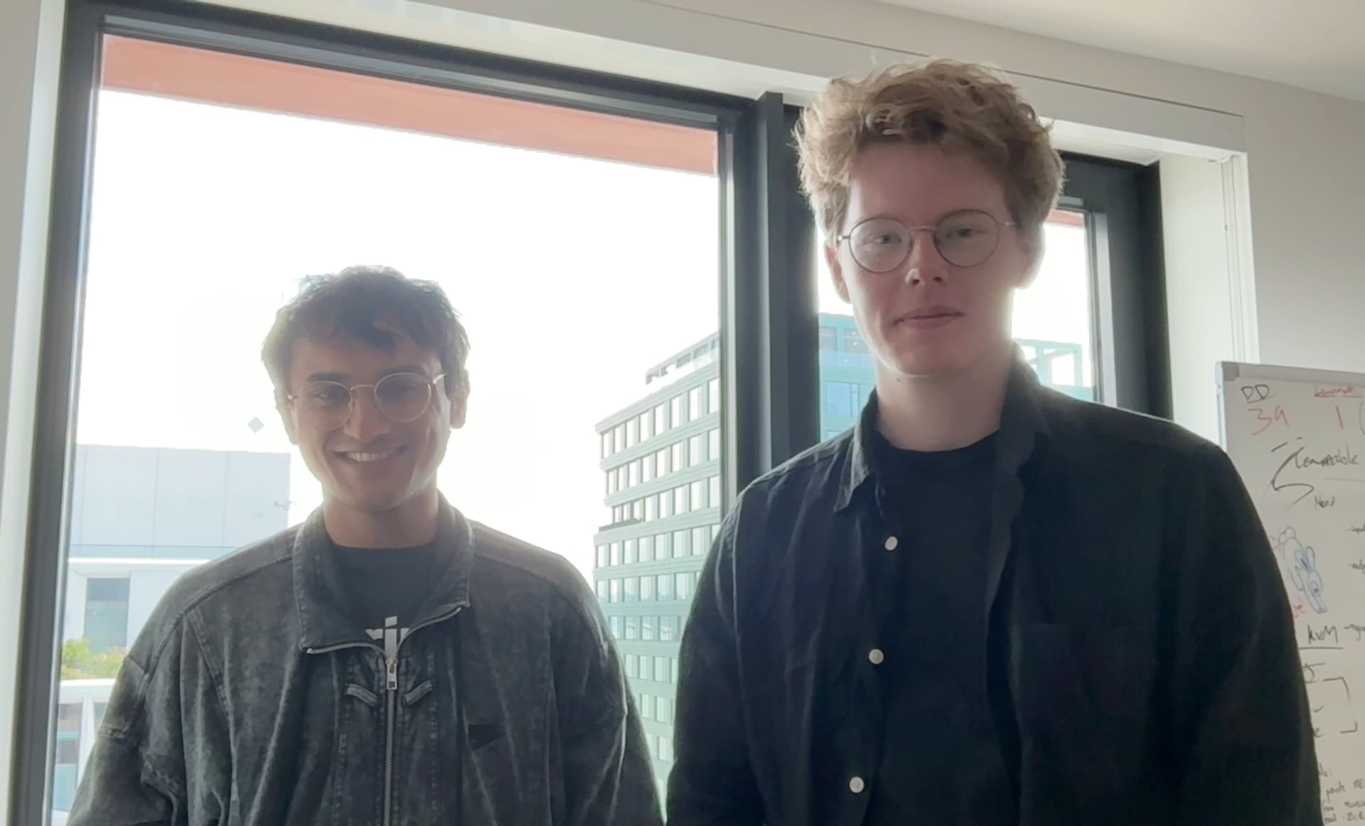 CEO Elias (right), and CTO Prithvi (left).